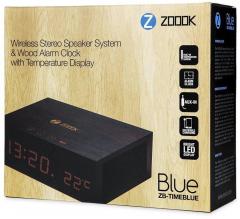 Zoook ZB Timeblue Bluetooth Stereo Speaker & Alarm Clock with Temperature Display