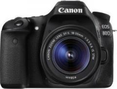 Canon EOS 80D DSLR Camera Body with Single Lens: EF S 18 55 IS STM