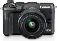 Canon EOS M6 Mirrorless Camera Body with Single Lens: EF M 15 45 IS STM