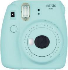 Fujifilm Instax Mini 9 Camera With Leather Bag and 20x Film Sheet Ice Blue Instant Camera