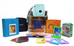Fujifilm Instax mini 9 Ice Blue Festive pack Instant Camera