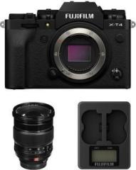 Fujifilm Mirrorless X T4 Mirrorless Camera XF 16 55mm F2.8 R LM WR lens and BC W235 Dual Battery Charger