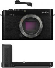 Fujifilm X Series X E4 Mirrorless Camera Body with Accessories Metal Hand Grip and Thumb Rest