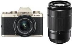 Fujifilm X Series X T100 Mirrorless Camera Dual Kit with 15 45mm + 50 230mm Lens Kit