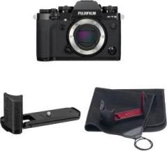 Fujifilm X T3withGripMHG XT3andBLC XT3CaseBK Mirrorless Camera X T3 with metal hand Grip MHG XT3 and BLC XT3 Bottom Leather Case Black