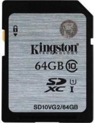 Kingston 64 GB SDXC Class 10 80 MB/s Memory Card