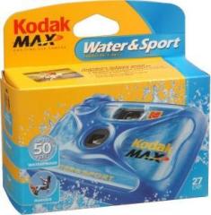 Kodak Sports Waterproof Camera Sport Disposible Camera, 27 Exposure, Waterproof up to 50 feet Instant Camera