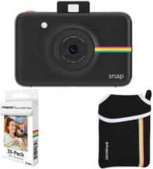 Polaroid Snap Instant Camera Black with 2x3 Zink Paper Neoprene Pouch Instant Camera