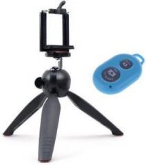 Retrack RT 228 PHONE SINGLE PORTABLE TELEPHONE CAMERA CLIP STAND WITH BLUETOOTH SHUTTER CONTROLLER AND MINI Tripod