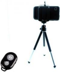 Smiledrive Universal Mobile Tripod with Bluetooth Shutter Clicker Fits all Mobiles Monopod