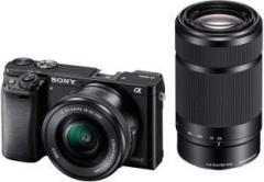 Sony Alpha ILCE 6000Y/b in5 Mirrorless Camera Body with Dual Lens : 16 50 mm & 55 210 mm