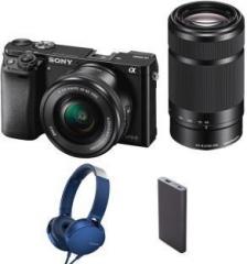 Sony Alpha ILCE 6000Y Mirrorless Camera Body with Dual Lens : 16 50 mm & 55 210 mm