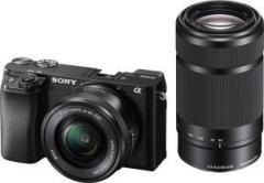 Sony ILCE 6100Y/B IN5 Mirrorless Camera with 16 50 mm & 55 210 mm Zoom Lenses
