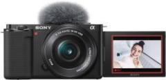Sony ZV E10L Mirrorless Camera Body with 1650 mm Power Zoom Lens Vlog Camera