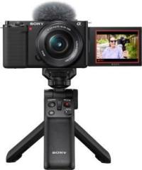 Sony ZV E10L Vlogger Kit Mirrorless Camera Body with 16 50mm Lens, Bluetooth&Lavalier Mic, Shooting Grip, Additional Battery