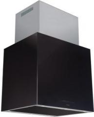 Cata Cube Glass Black 90 (with free coffee maker from giftipedia) Wall Mounted Chimney (Black, 980 m3/hr)