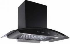 Elica WD TBF HAC 90 MS NERO with Installation Kit Included Auto Clean Wall Mounted Chimney