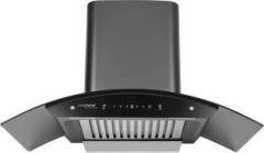 Eurodomo Hood Classy Plus HC SC BF BK 90, , Baffle Filter, Touch & Gesture Control Auto Clean Wall Mounted Chimney
