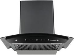 Faber Hood Polo HC SC FL BK 60, Filterless, Touch & Gesture Control Auto Clean Wall Mounted Chimney