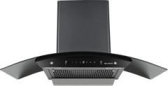 Faber Hood Polo HC SC FL BK 90, Filterless, Touch & Gesture Control Auto Clean Wall Mounted Chimney
