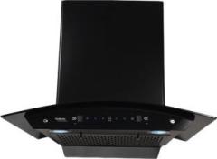 Hindware CHROMIA BLK RSN AC 75 | Filterless | 3 Speed Gesture Control | Thermal Auto Clean Wall Mounted Chimney