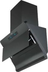 Hindware Florence black 60 cm Auto Clean Wall Mounted Chimney