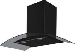 Moda KURVE TOUCH BUTTON 60 BF BLACK Auto Clean Ceiling Mounted Chimney