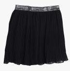 612 League Black Solid Flared Mini Skirt girls