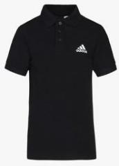 Adidas Base Black Polo T Shirt boys