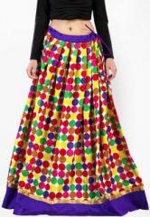 Admyrin Multi Colour Cotton Printed Skirt women