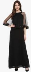 Aks Couture Black Embellished Maxi Dress women