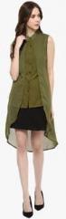 Aks Couture Olive Solid Tunics women
