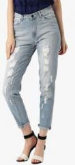 All About You From Deepika Padukone Light Blue Mid Rise Slim Fit Jeans women