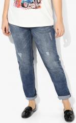All Blue Skinny Fit Mid Rise Clean Look Jeans women