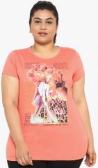 All Coral Printed T Shirt women