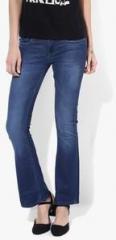 Allen Solly Blue Washed Mid Rise Slim Fit Jeans women