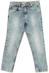 Allen Solly Junior Blue Regular Fit Mid Rise Clean Look Stretchable Jeans boys