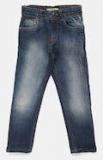 Allen Solly Junior Blue Slim Fit Mid Rise Low Distress Stretchable Jeans boys