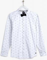 Allen Solly Junior Off White Slim Fit Casual Shirt boys