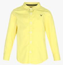 Allen Solly Junior Yellow Regular Fit Casual Shirt boys