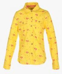 Allen Solly Junior Yellow Shirt girls