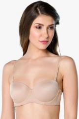 Amante Nude Padded Solid Bra women