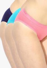 Amante Pack Of 3 Assorted Solid Panties women