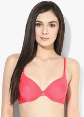 Amante Pink Solid Padded Moulded Bra women