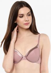 Amante Pink Solid Padded T Shirt Bra women