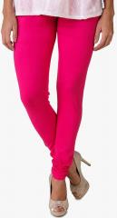 American-elm Pink Solid Leggings women
