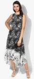 And Black & White Printed A Line Dress women