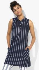 And Navy Blue Striped Tunic women