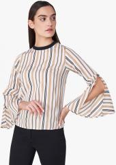 And Off White Printed Blouse women