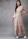 Anouk Multi Printed A Line Dress women